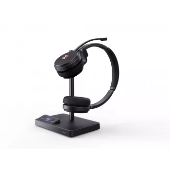 Headset Yealink WH62 Dual Teams, sem fios, 20 - 20000 Hz, escritório/call center, 127 g, headset, preto