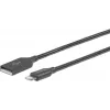 Cabo Lightning eSTUFF ES601065 0,5 m cinzento