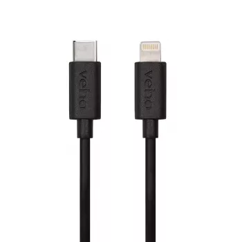Cabo de carregamento e sincronização Veho USB-C para Lightning 0,2 m 8 g