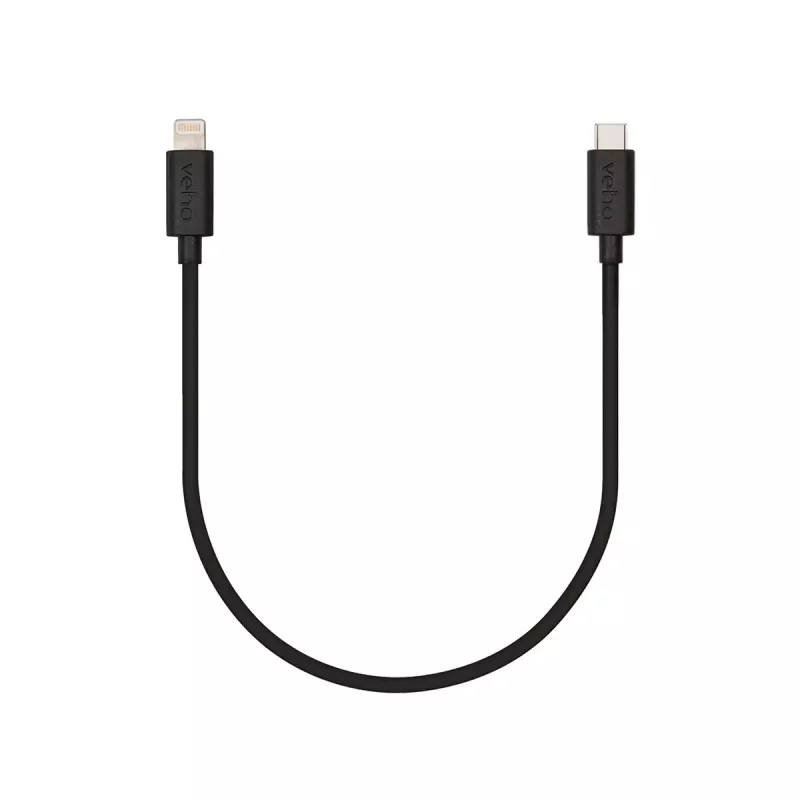 Cabo de carregamento e sincronização Veho USB-C para Lightning 0,2 m 8 g