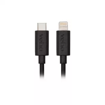 Cabo de carregamento e sincronização Veho USB-C para Lightning 1 m