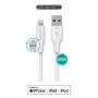 Cabo Lightning eSTUFF ES601170-BULK 1 m branco 5V 2,4A