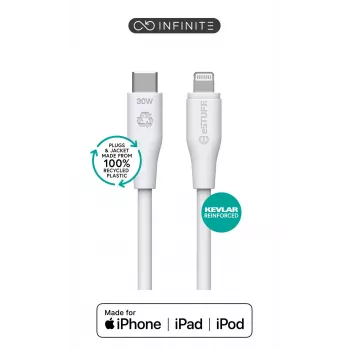 Cabo Lightning eSTUFF ES602370-BULK 3 m USB-C 2,4A