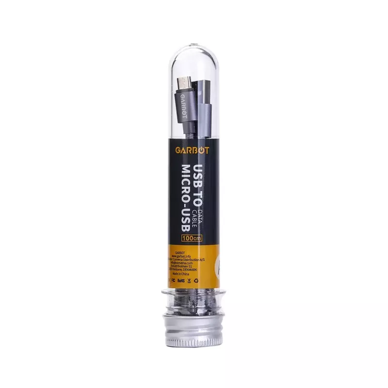 Cabo USB Garbot C-05-10195 1 m USB A Micro-USB B prateado