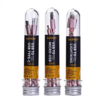 Cabo USB Garbot C-05-10196 1 m USB A Micro-USB B rosa