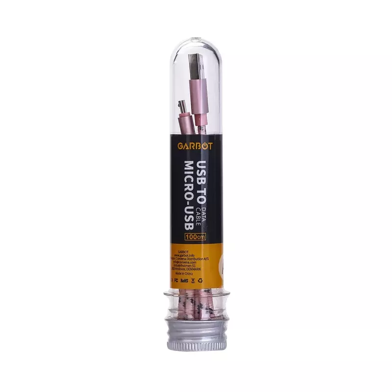 Cabo USB Garbot C-05-10196 1 m USB A Micro-USB B rosa