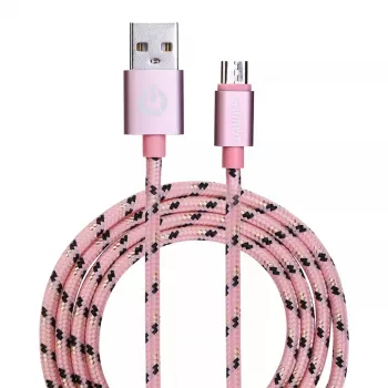 Cabo USB Garbot C-05-10196 1 m USB A Micro-USB B rosa