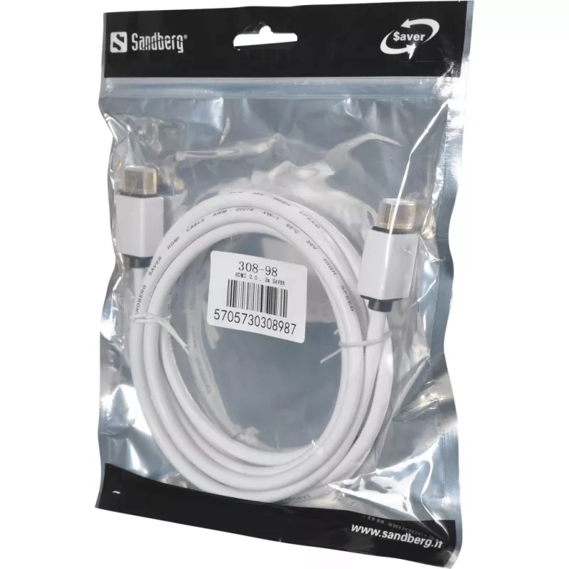 Cabo HDMI 2.0 Sandberg, 2 m SAVER