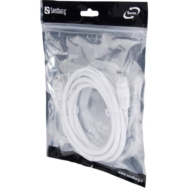 Cabo de rede Sandberg UTP Cat6 2 m RJ-45 cinzento