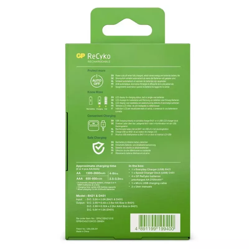 Carregador GP Batteries PowerBank B421