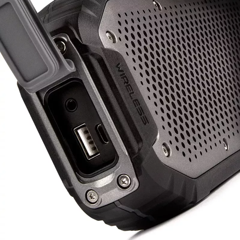 Altifalante portátil estéreo Veho MX-1 preto/prateado