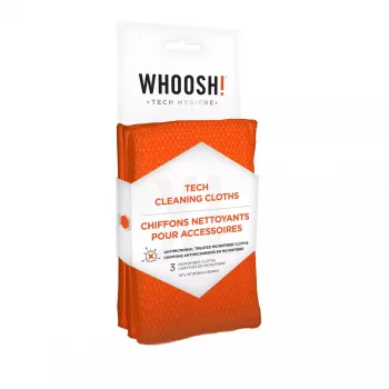 Toalhetes de limpeza de dispositivos WHOOSH! Tech Cleaning Cloths telemóvel laranja