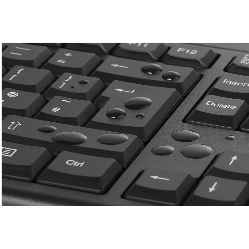 Conjunto de secretária sem fios Kensington KM150 EQ teclado tamanho completo rato
