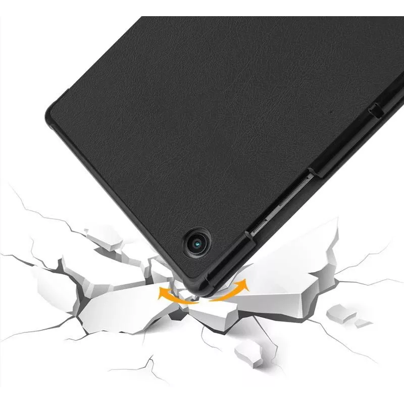Capa Folio eSTUFF para Samsung Galaxy Tab A8 10.5 Preto 2 modos de suporte