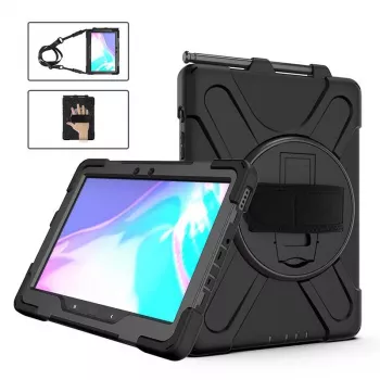 Capa de proteção integral eSTUFF CHICAGO para Samsung Galaxy Tab Active Pro/Active 4 Pro - preta