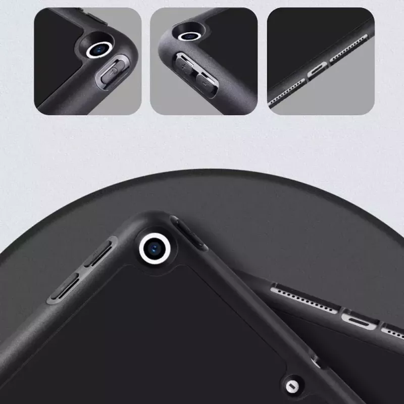 Estojo para caneta eSTUFF SEATTLE para iPad 9.7 2018/2017 – pele PU rosa