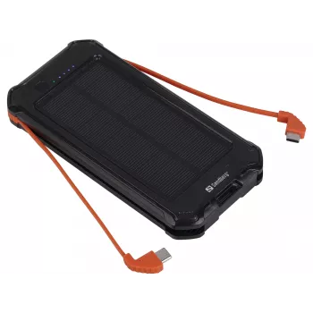 Powerbank Sandberg 3em1 Solar 10000 10000 mAh 2A preta