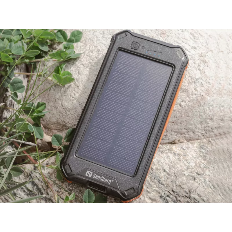 Powerbank Sandberg 3em1 Solar 10000 10000 mAh 2A preta