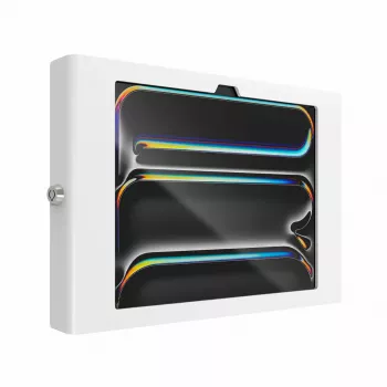 Suporte de segurança para montagem na parede para iPad Pro 11 polegadas — Maclocks Compulocks Apex para M4 e M5, branco, inclui 2 chaves