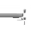 Compulocks Ledge Adaptador de bloqueio para MacBook Pro 14 polegadas M1 M2 M3 prateado