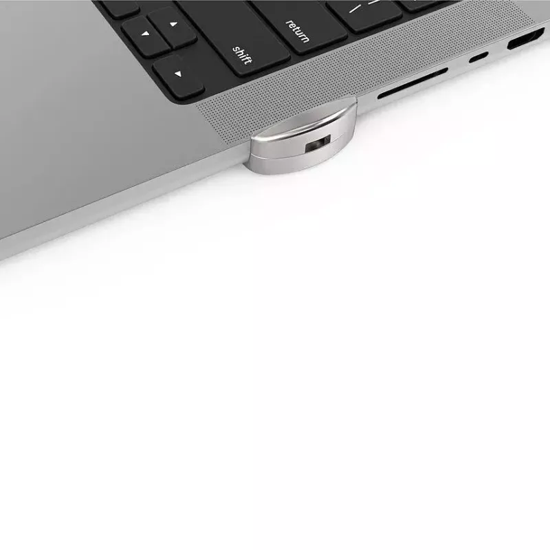 Compulocks Ledge Adaptador de bloqueio para MacBook Pro 16 polegadas M1 M2 M3 prateado