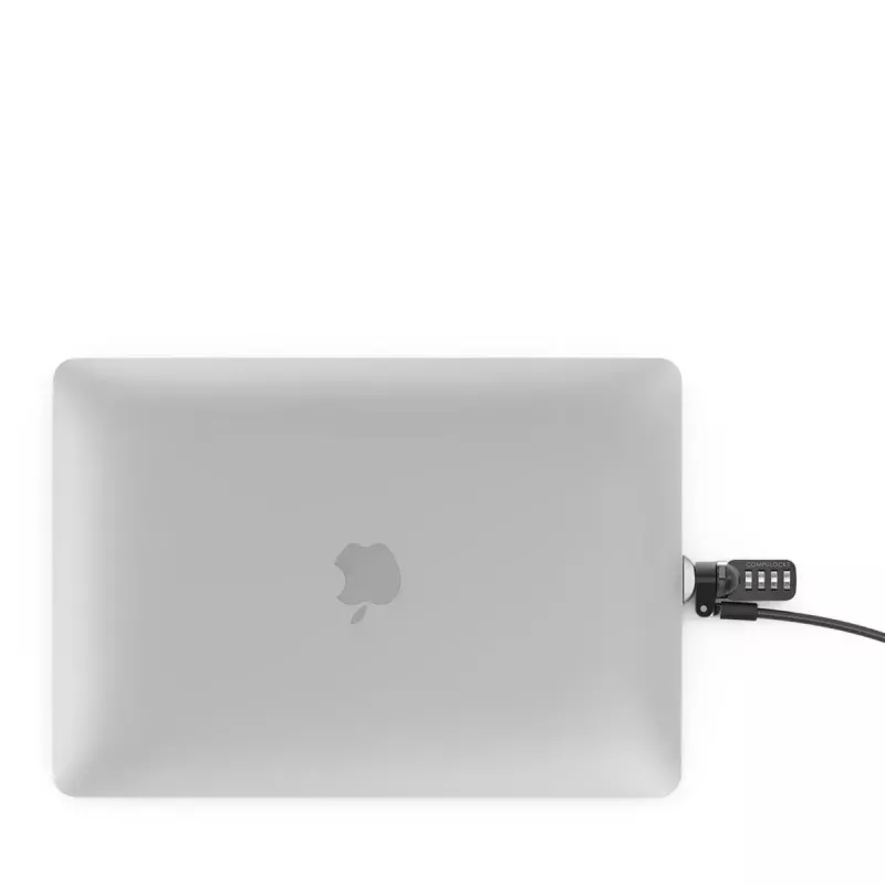 Compulocks Ledge para MacBook Air 13 polegadas M2 e M3 com fechadura de combinação prateado