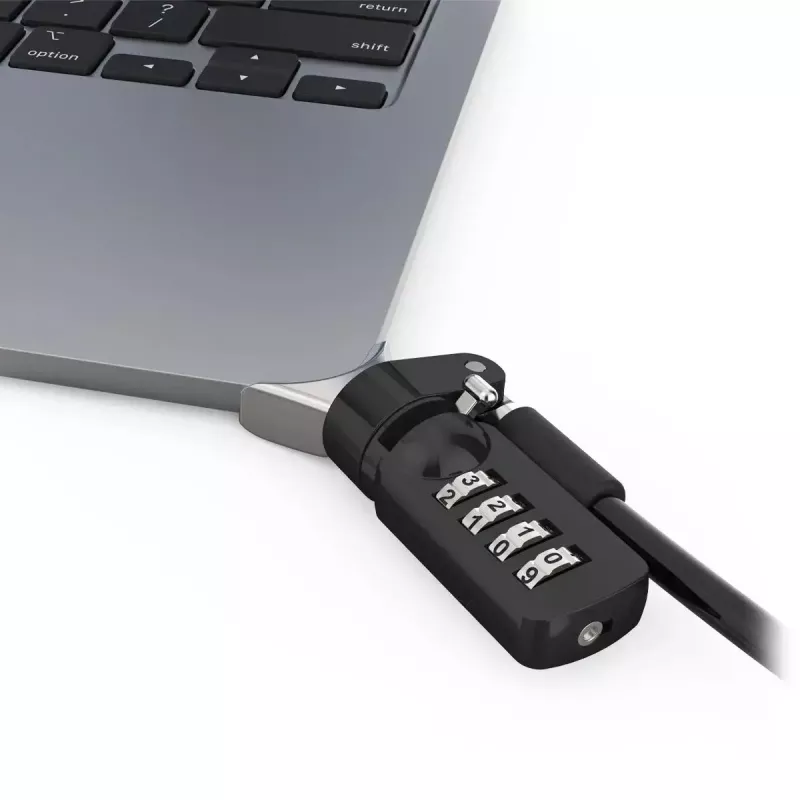 Compulocks Ledge para MacBook Air 13 polegadas M2 e M3 com fechadura de combinação prateado