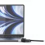 Compulocks Ledge para MacBook Air 13 polegadas M2 e M3 com fechadura de combinação prateado