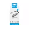 Sandberg 136-77 USB-C 6-in-1 MediaDock estação de acoplamento, HDMI + vídeo USB-C, duplo 4K@60Hz, USB-A/USB-C 10 Gbps, PD 100W, alumínio