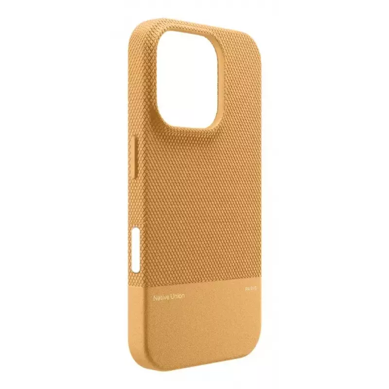 Capa Native Union (Re)Classic para iPhone 16 ocre monocromático