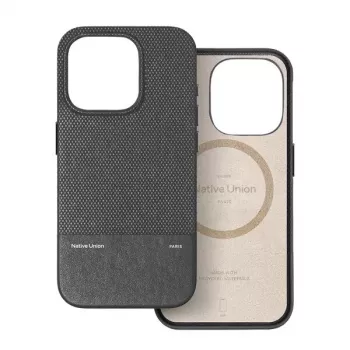 Capa Native Union (Re)Classic para iPhone 16 Pro preto
