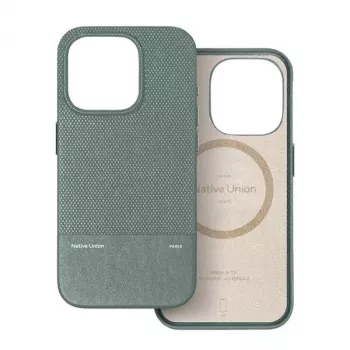 Capa Native Union (Re)Classic para iPhone 16 Pro verde