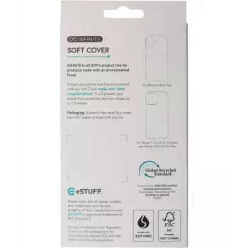 eSTUFF ES67100051 Capa para telemóvel 17 cm (6,7 polegadas) transparente