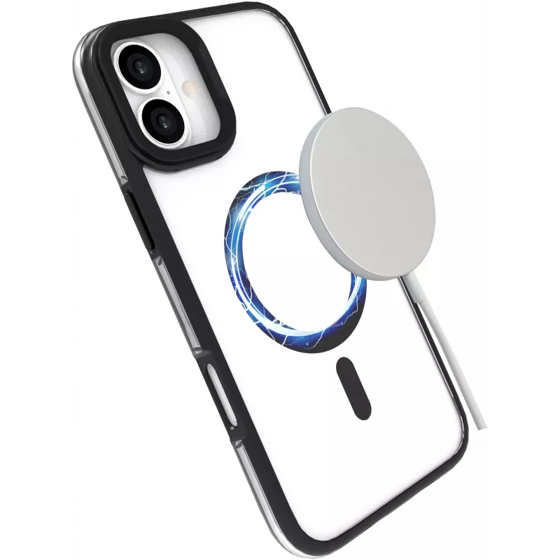 eSTUFF ES67141101 Capa para telemóvel 17 cm (6,7 polegadas) transparente, preto