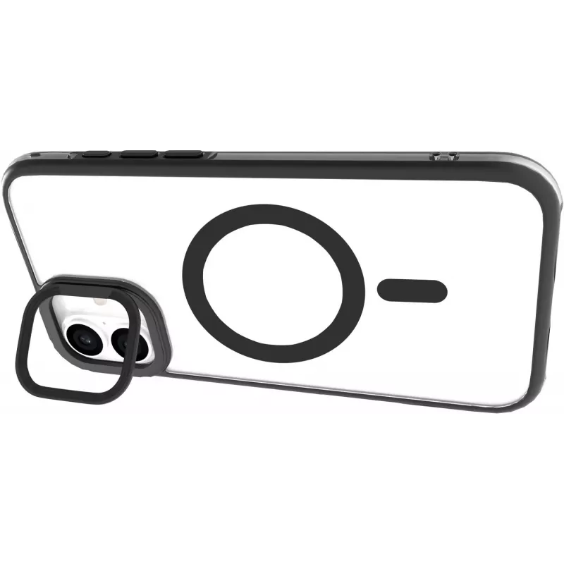 eSTUFF ES67141101 Capa para telemóvel 17 cm (6,7 polegadas) transparente, preto