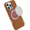 eSTUFF INFINITE VENICE capa magnética de pele para iPhone 16 Pro, castanha
