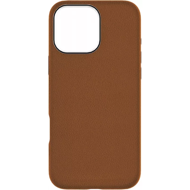 eSTUFF INFINITE VENICE capa magnética de pele para iPhone 16 Pro, castanha