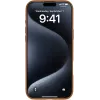 eSTUFF INFINITE VENICE capa magnética de pele para iPhone 16 Pro, castanha