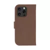 Capa folio dbramante1928 Lynge MagSafe iPhone 16 Pro Dark Tan