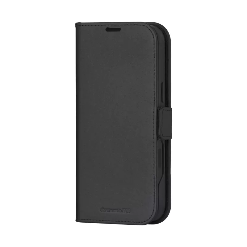 dbramante1928 Lynge MagSafe LM61GTBL6308 capa flip para Apple iPhone 16 Pro, pele granulada, preta