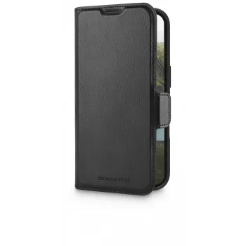 Capa dobrável dbramante1928 Oslo Pro para Apple iPhone 16 preta PU plástico