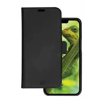 Capa tipo carteira dbramante1928 Lynge iPhone 14 Plus Preto 3 compartimentos para cartões