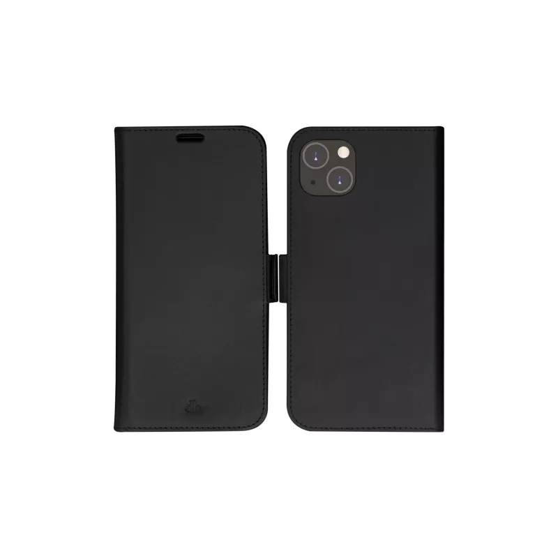 Capa tipo carteira dbramante1928 Lynge iPhone 14 Plus Preto 3 compartimentos para cartões