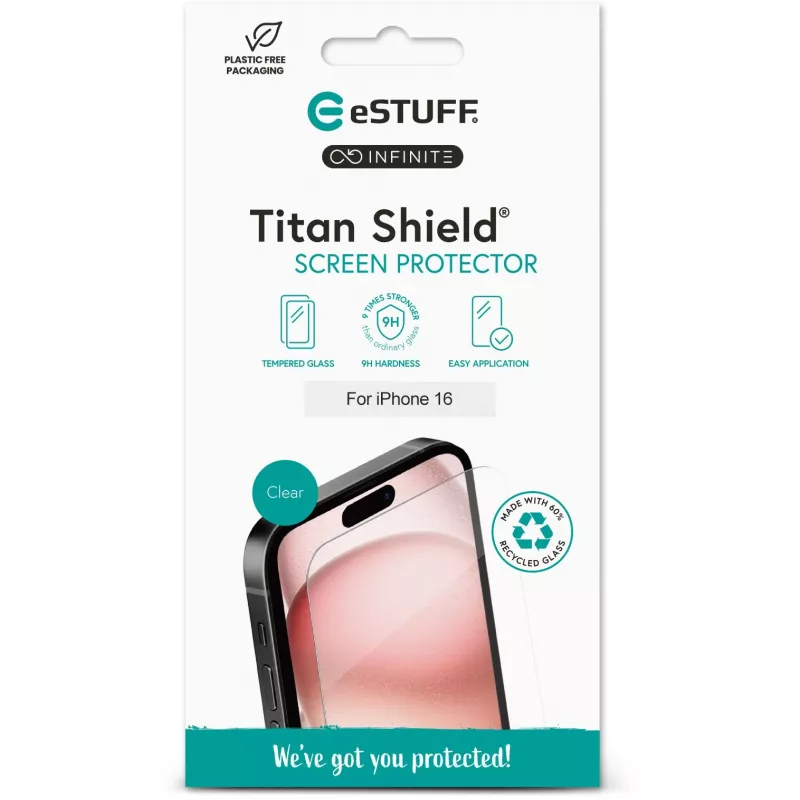 eSTUFF ES501420 película de proteção de ecrã/traseira para telemóvel película de proteção transparente Apple 1 unid.