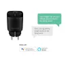 Hombli tomada inteligente HBPP-0205, 3680 W, para interior, preta, pack promocional 2+1 (3 un.)