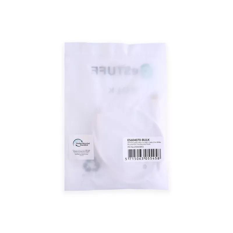 eSTUFF ES604070-BULK cabo USB USB 2.0 0,5 m USB-C branco