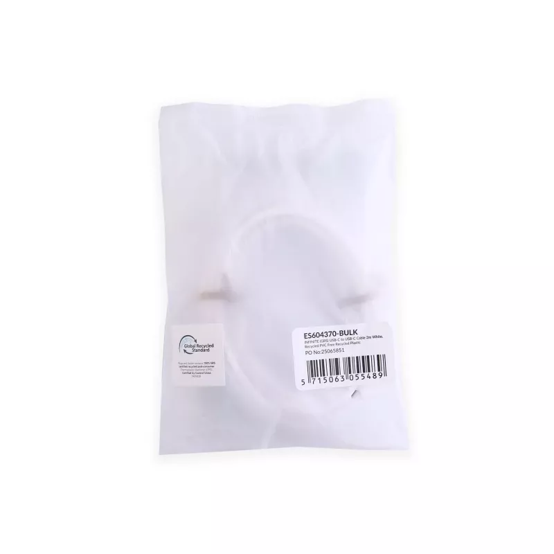 eSTUFF ES604370-BULK cabo USB USB 2.0 1 m USB C branco