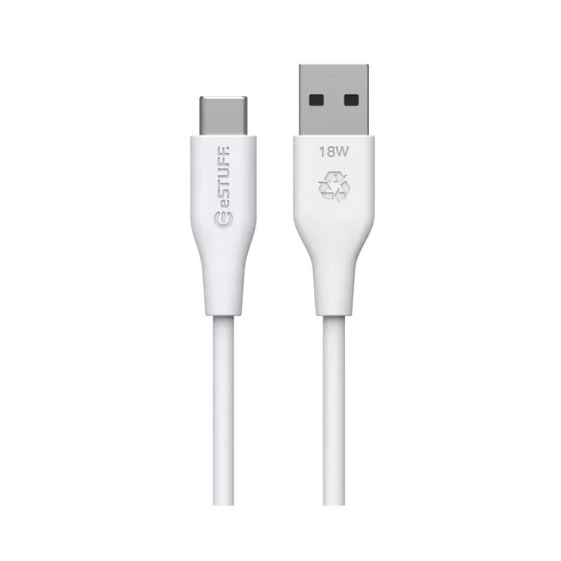eSTUFF ES605170-BULK cabo USB USB 2.0 1 m USB-C USB-A branco