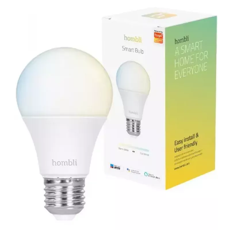 Hombli E27 lâmpada inteligente, 9 W, CCT, pack promocional 1+1 (2 lâmpadas)