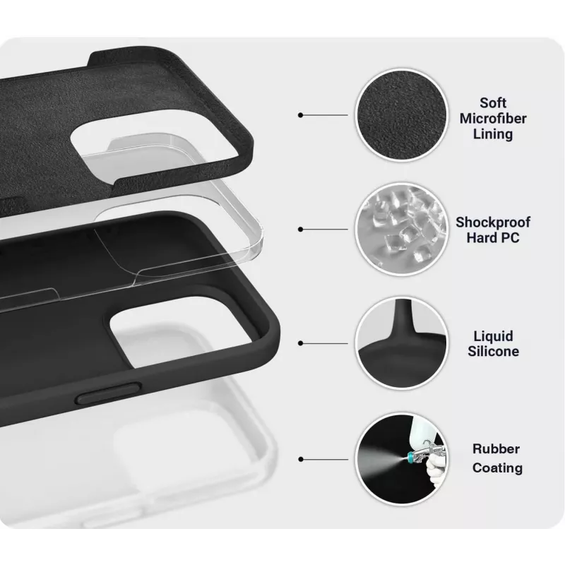 eSTUFF ES67150055-BULK Capa para telemóvel 16 cm (6,3 polegadas) Preto